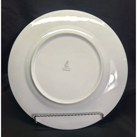 Concordia Lesov Czech porcelain cake plate Meissen Rose, serve knife - Picture 5 of 8